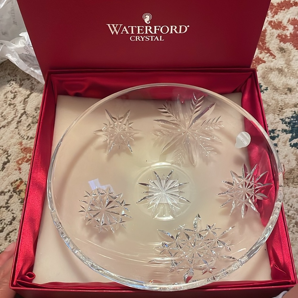 NWT Waterford Crystal 9” Candy Dish